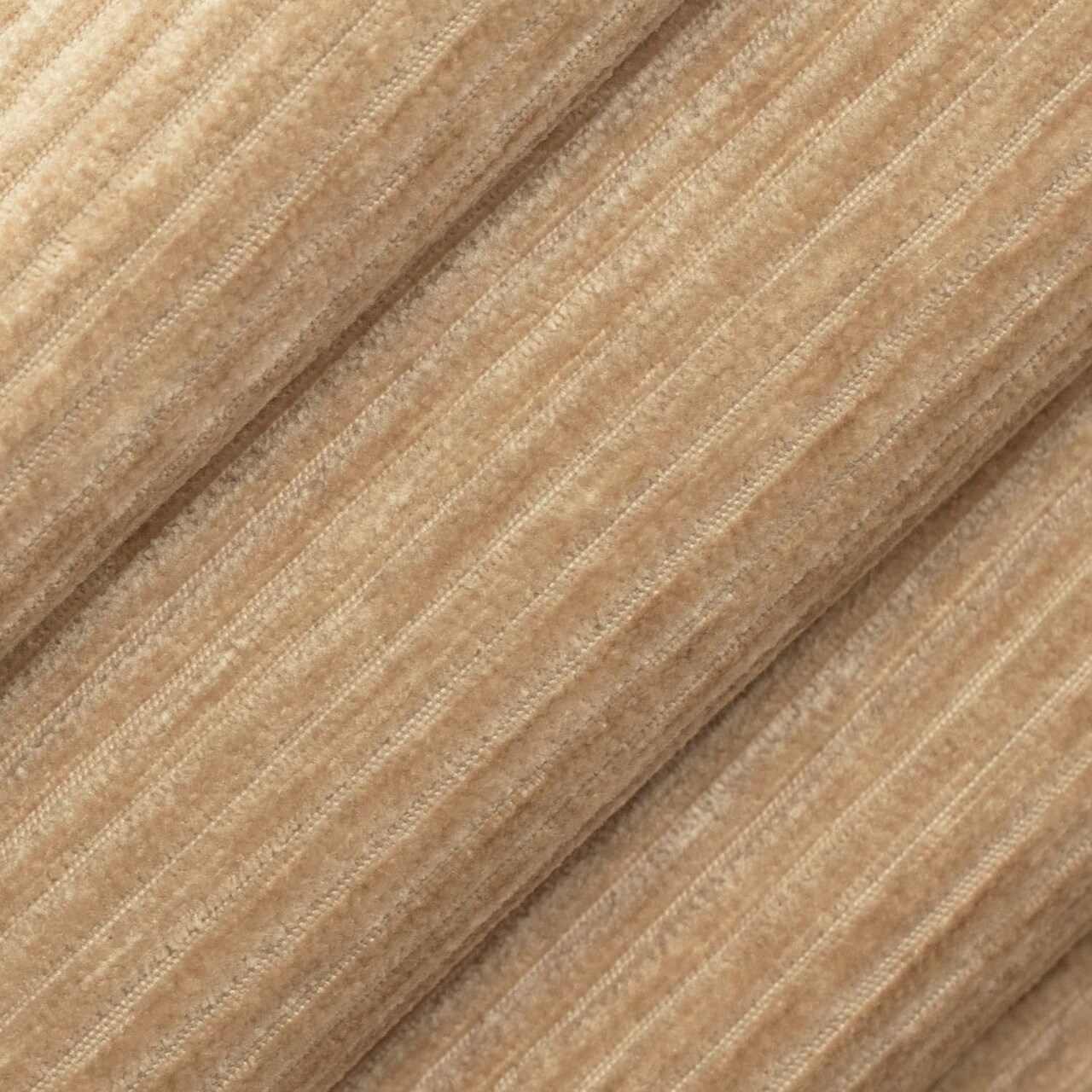 Natural Stain Resistant Performance Pet Friendly Velvet Upholstery Fabric by The Yard - SKU: Marcus Cashew